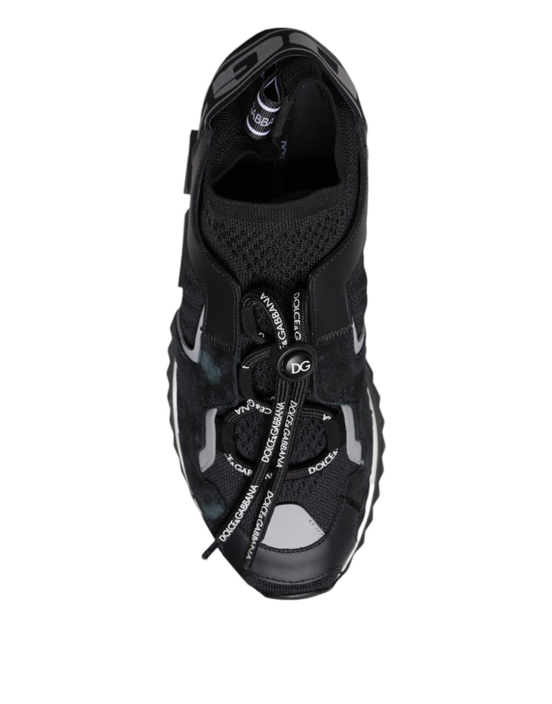 Zapatillas de trekking Sorrento negras de malla Dolce & Gabbana