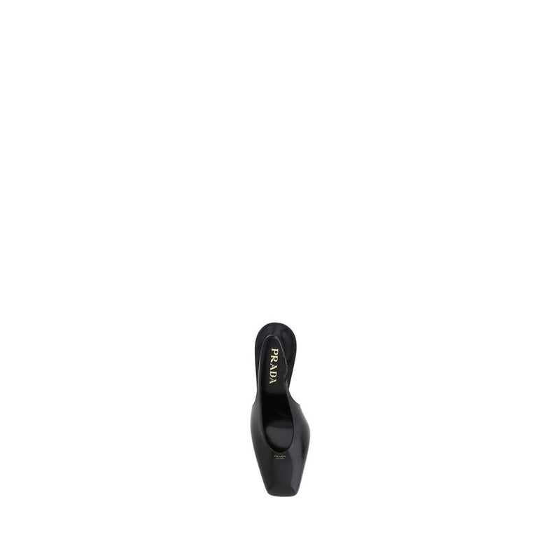 Prada Black Calf Leather Pumps