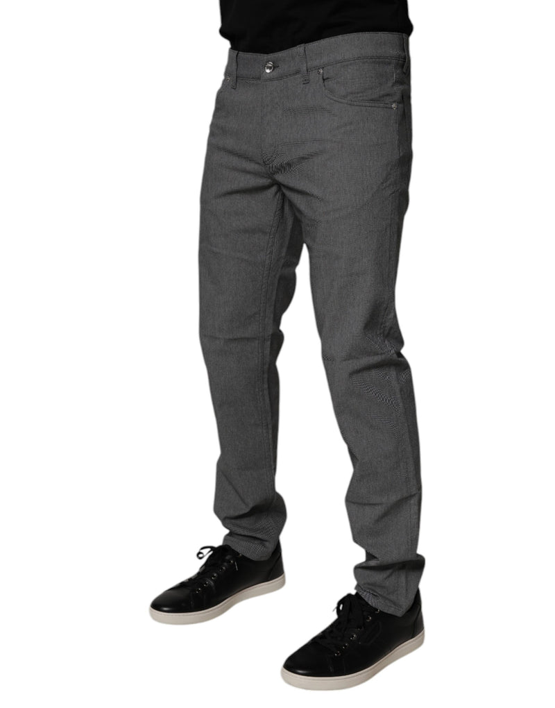 Vaqueros pitillo de algodón elástico gris de Dolce & Gabbana