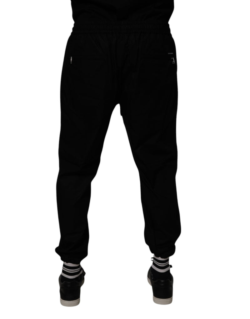 Pantalón de chándal jogger para hombre de algodón negro de Dolce & Gabbana