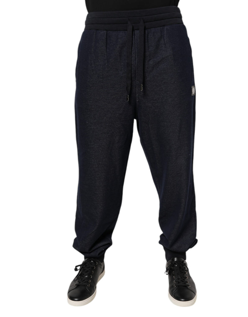 Pantalones de chándal tipo jogger de jacquard gris oscuro para hombre de Dolce & Gabbana