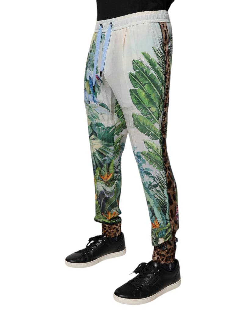 Dolce & Gabbana Multicolor Tropical Jogger Sweatpants Pants