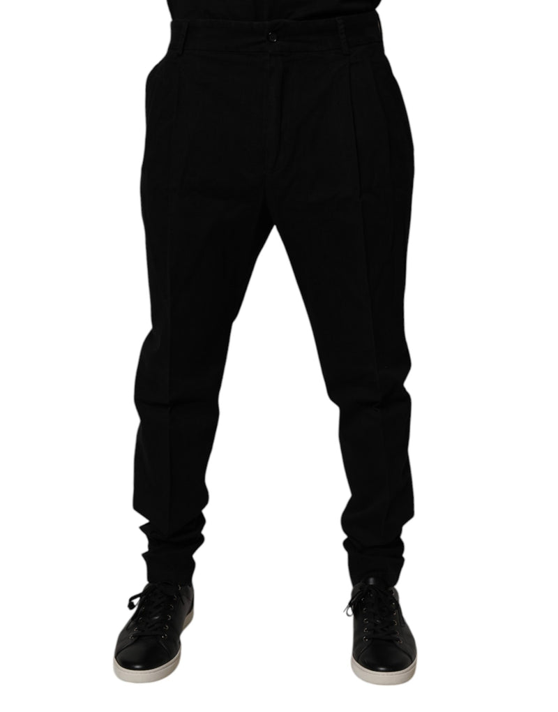 Pantalon skinny Dolce & Gabbana noir en coton stretch