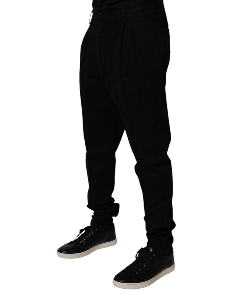 Pantalon skinny Dolce & Gabbana noir en coton stretch