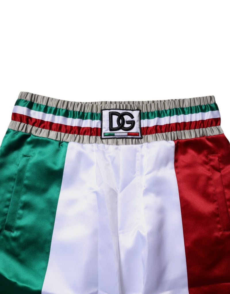 Short bermuda en polyester multicolore Italia Dolce & Gabbana