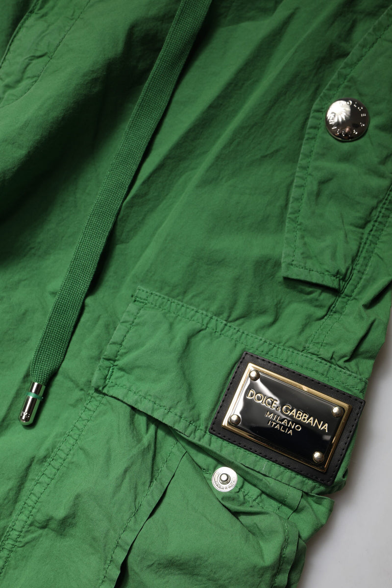 Pantalón cargo verde de algodón, de talle alto de Dolce & Gabbana