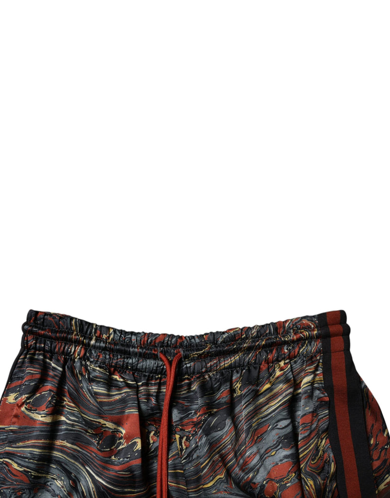 Bermuda de alfaiataria com estampa marmorizada multicolorida Dolce & Gabbana