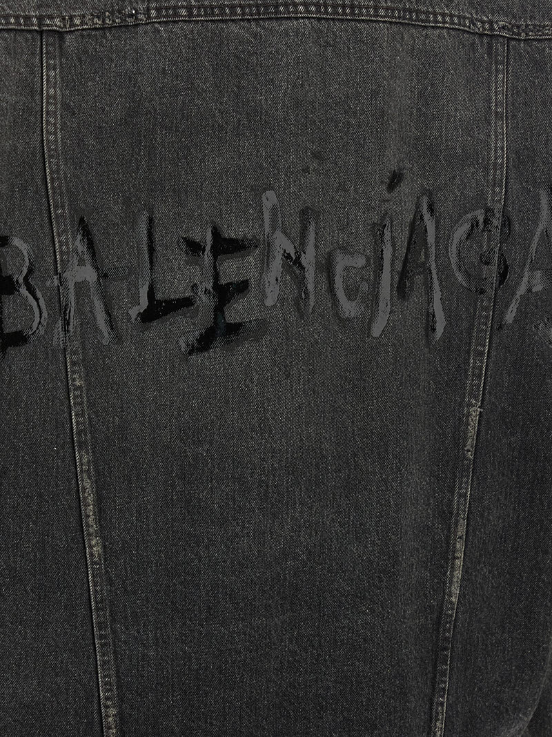 Balenciaga Balenciaga Denim Jacket With Used Effect