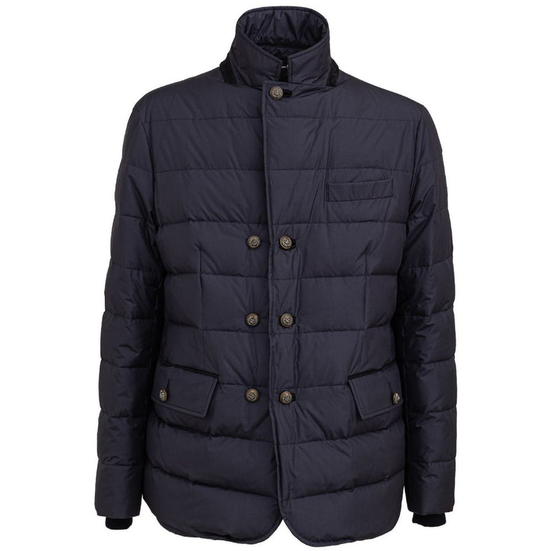 Dolce & Gabbana Blue Polyester Coat