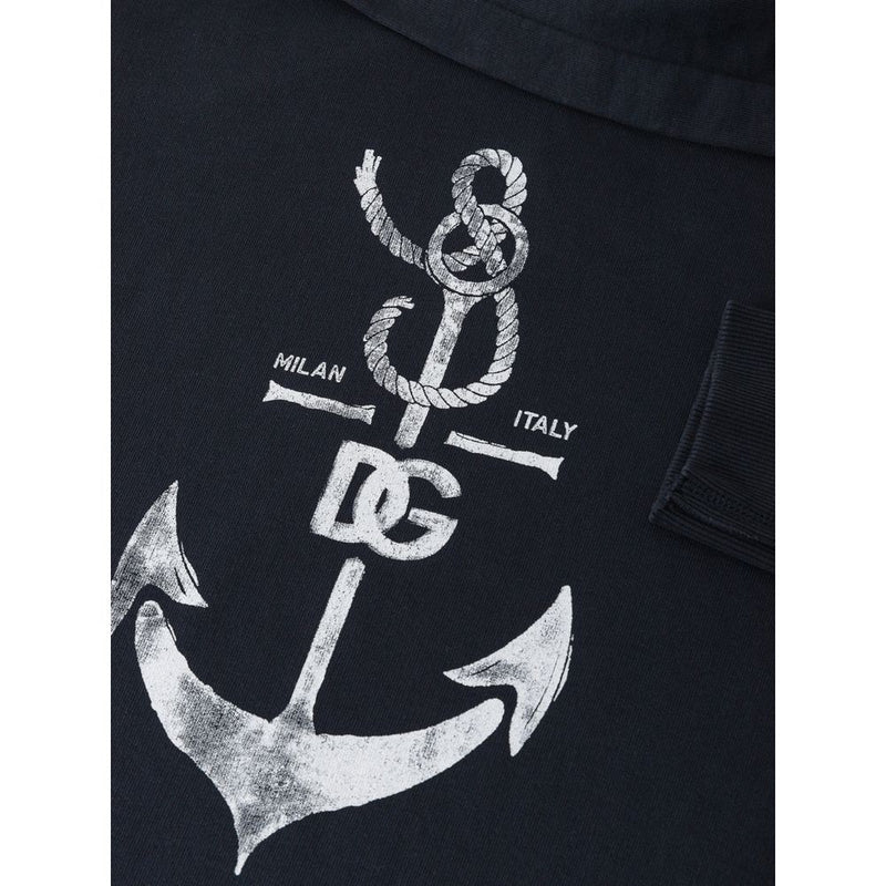 Dolce & Gabbana Blue Cotton Sweatshirt