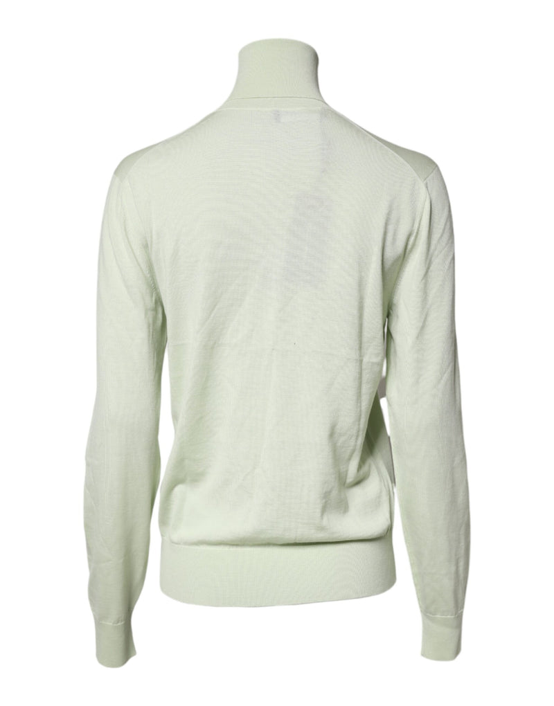 Suéter de lã verde-claro com gola alta Dolce & Gabbana