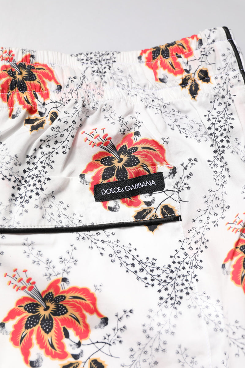 Conjunto de pijama de algodón Dolce & Gabbana con estampado floral multicolor