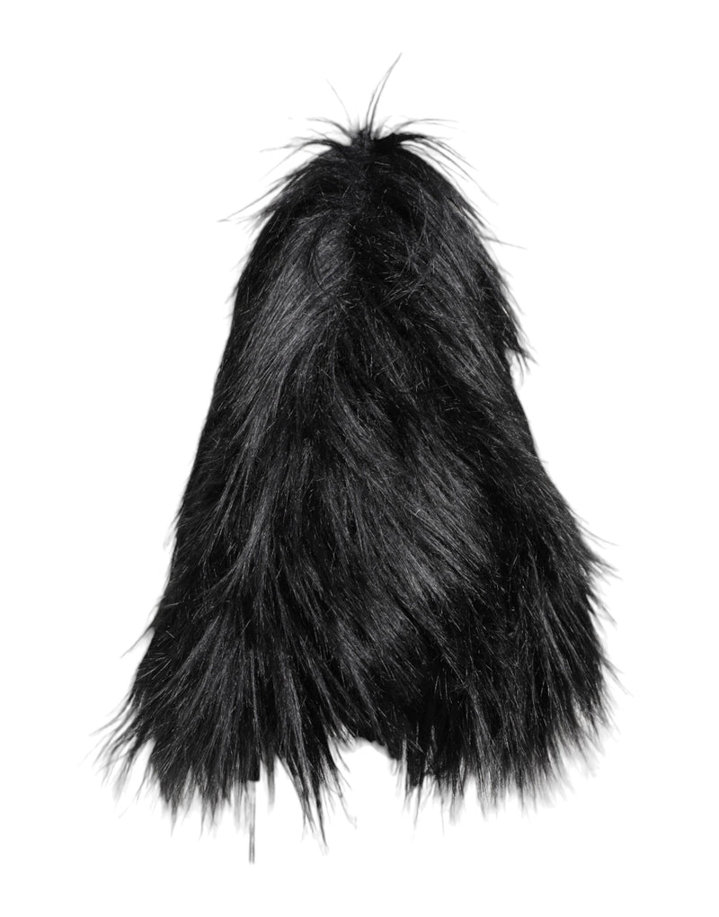 Sombrero de pescador negro de piel sintética acrílica para mujer de Dolce & Gabbana