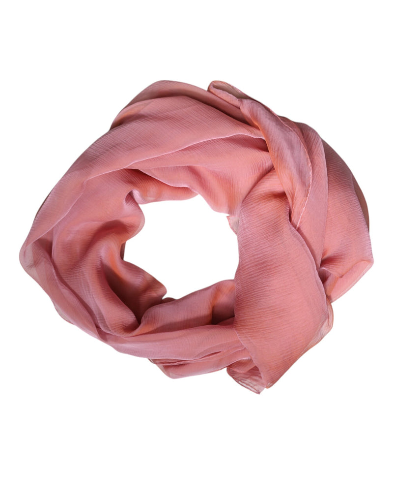 Pañuelo chal rectangular rosa de seda para mujer de Dolce & Gabbana