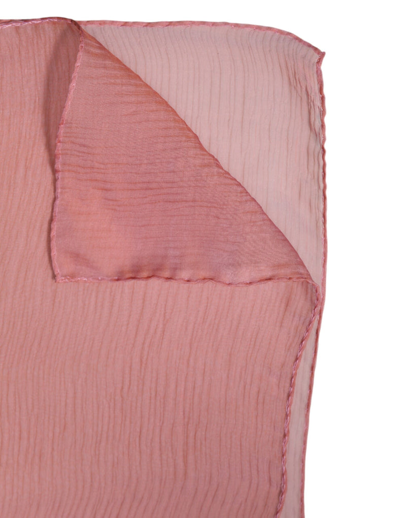 Pañuelo chal rectangular rosa de seda para mujer de Dolce & Gabbana