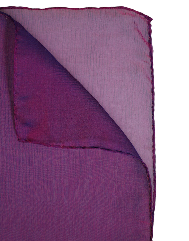 Pañuelo chal rectangular morado de seda de Dolce & Gabbana