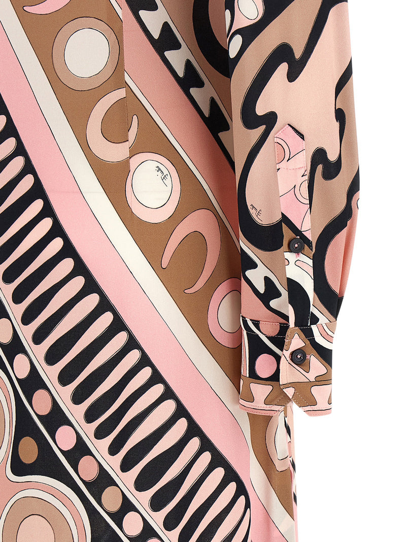 Emilio Pucci Emilio Pucci Soleil Print Chemisier Dress