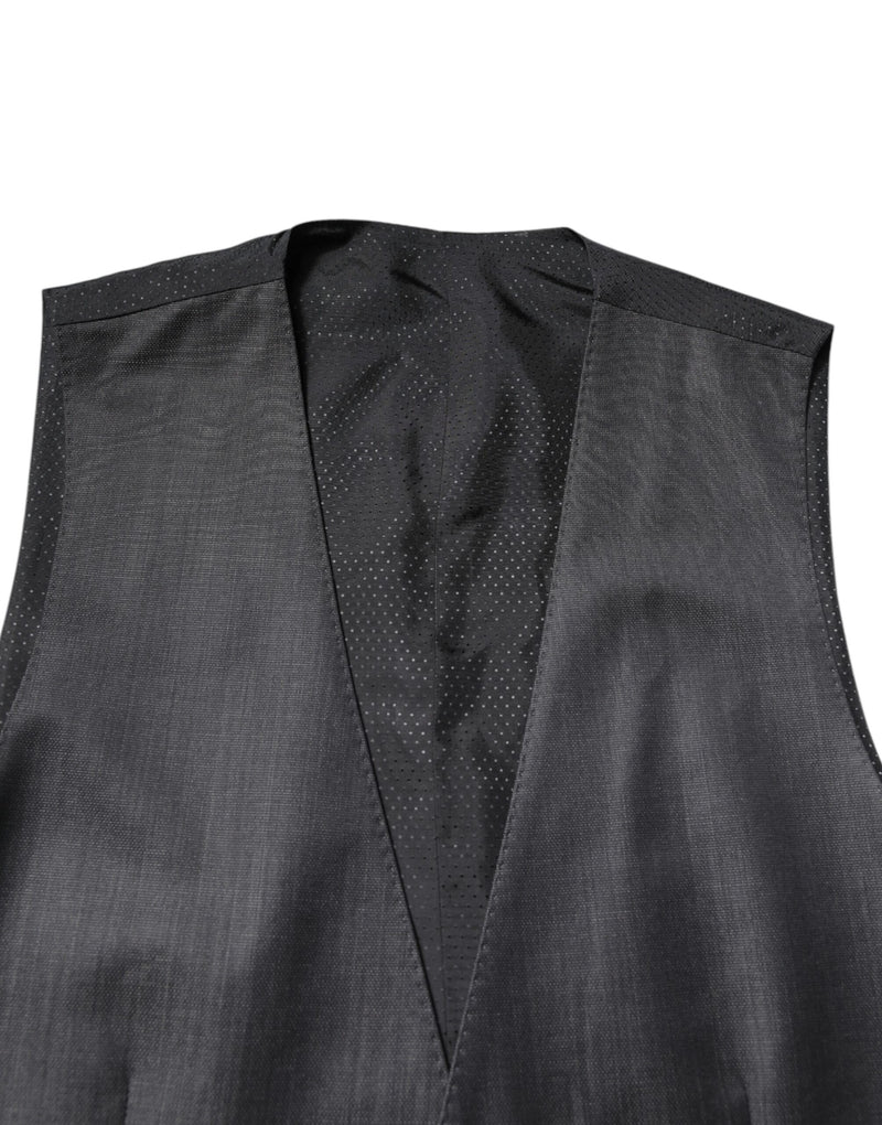 Colete formal de lã preto Dolce & Gabbana