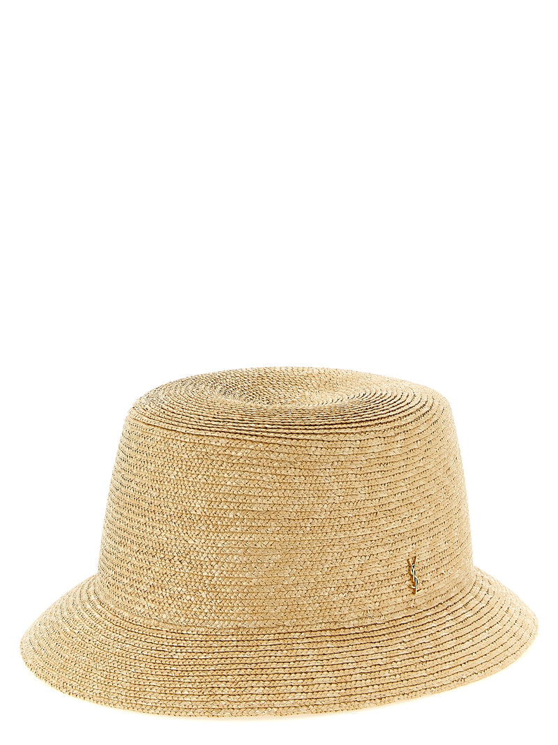 Saint Laurent Cassandre Straw Hat | Urbalenti™ NYC