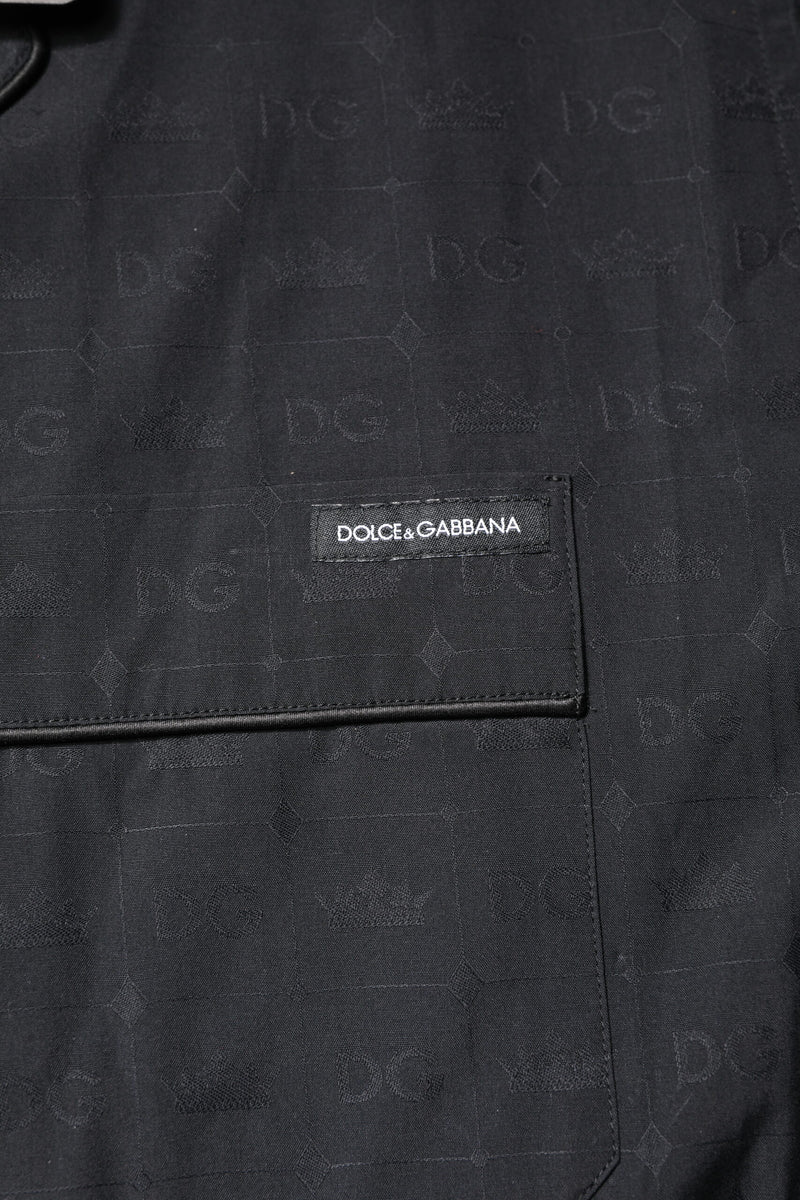 Ensemble de pyjama noir en coton pour homme Dolce & Gabbana