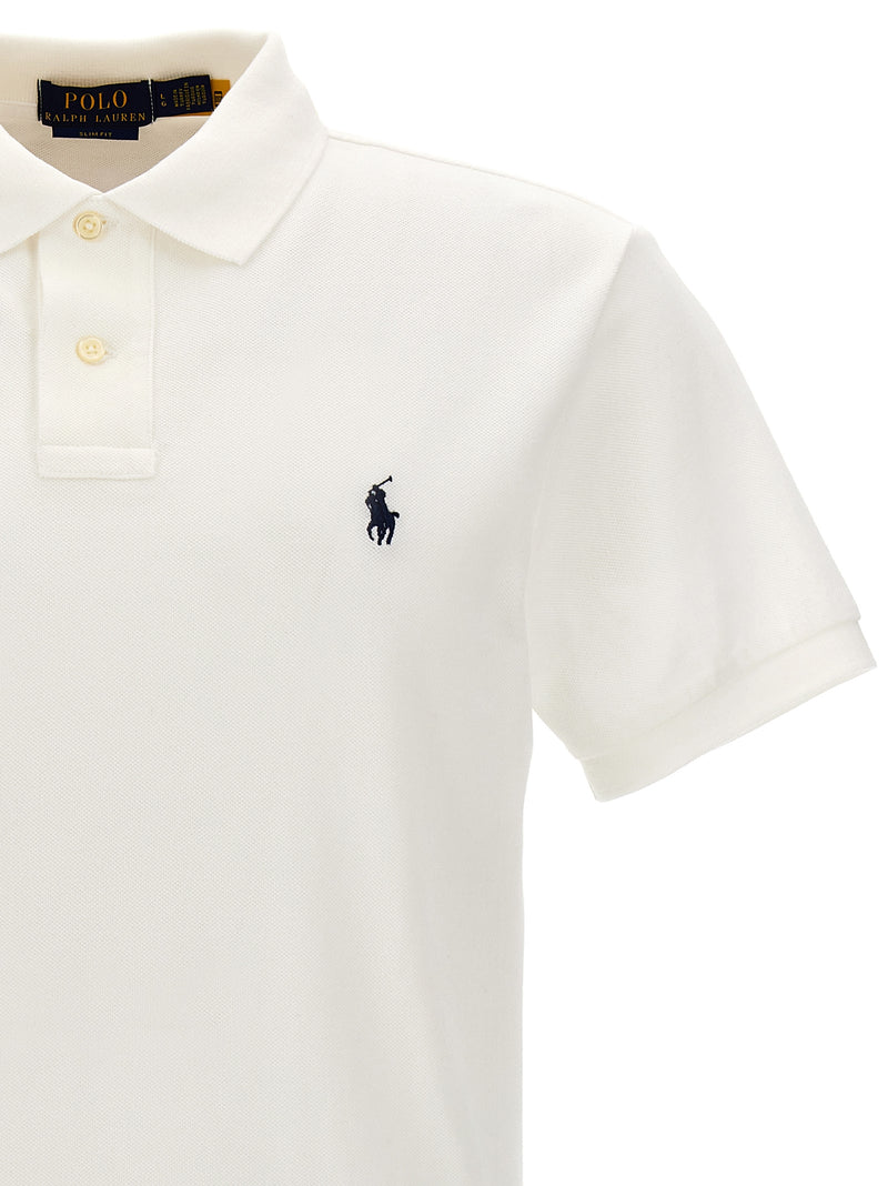 Polo Ralph Lauren White Cotton Logo Polo Shirt | Slim Fit - Perfect for... | Urbalenti™ NYC