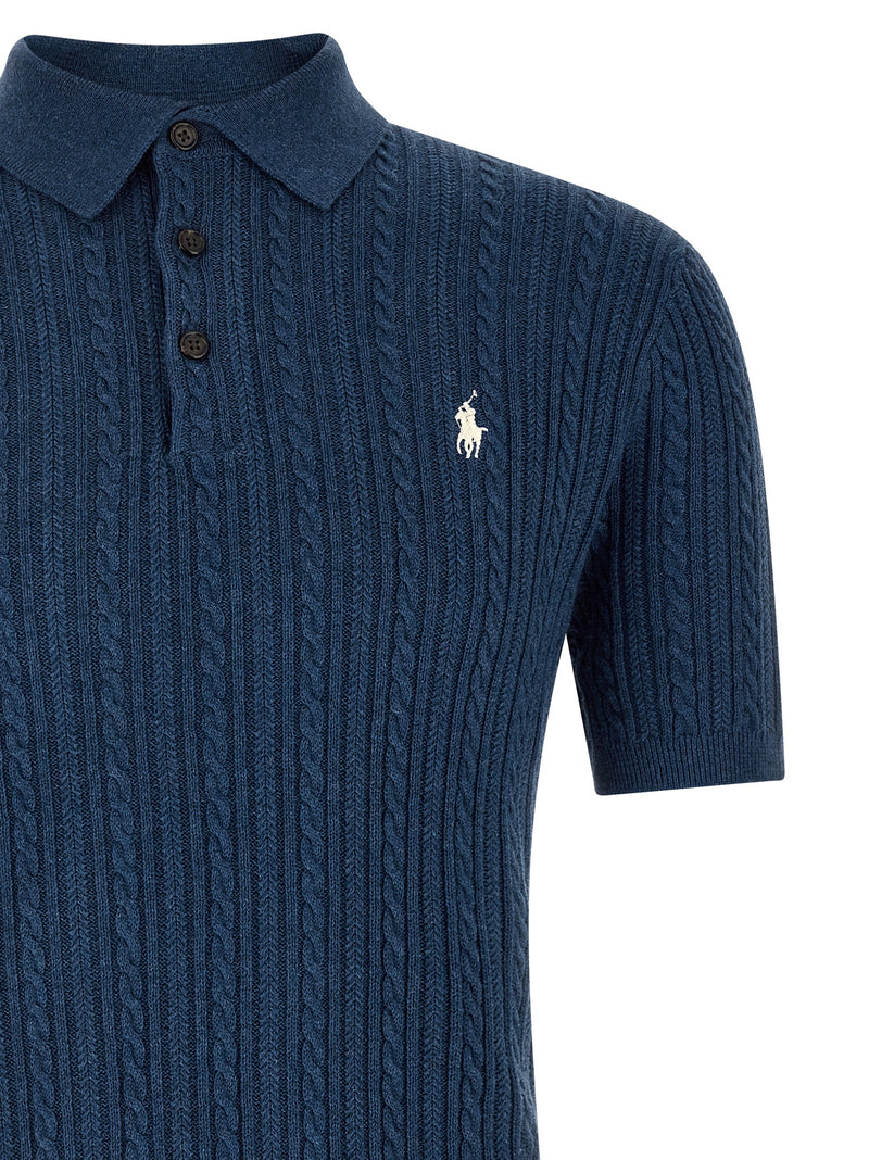 Polo Ralph Lauren Braided Polo Sweater | Urbalenti™ NYC
