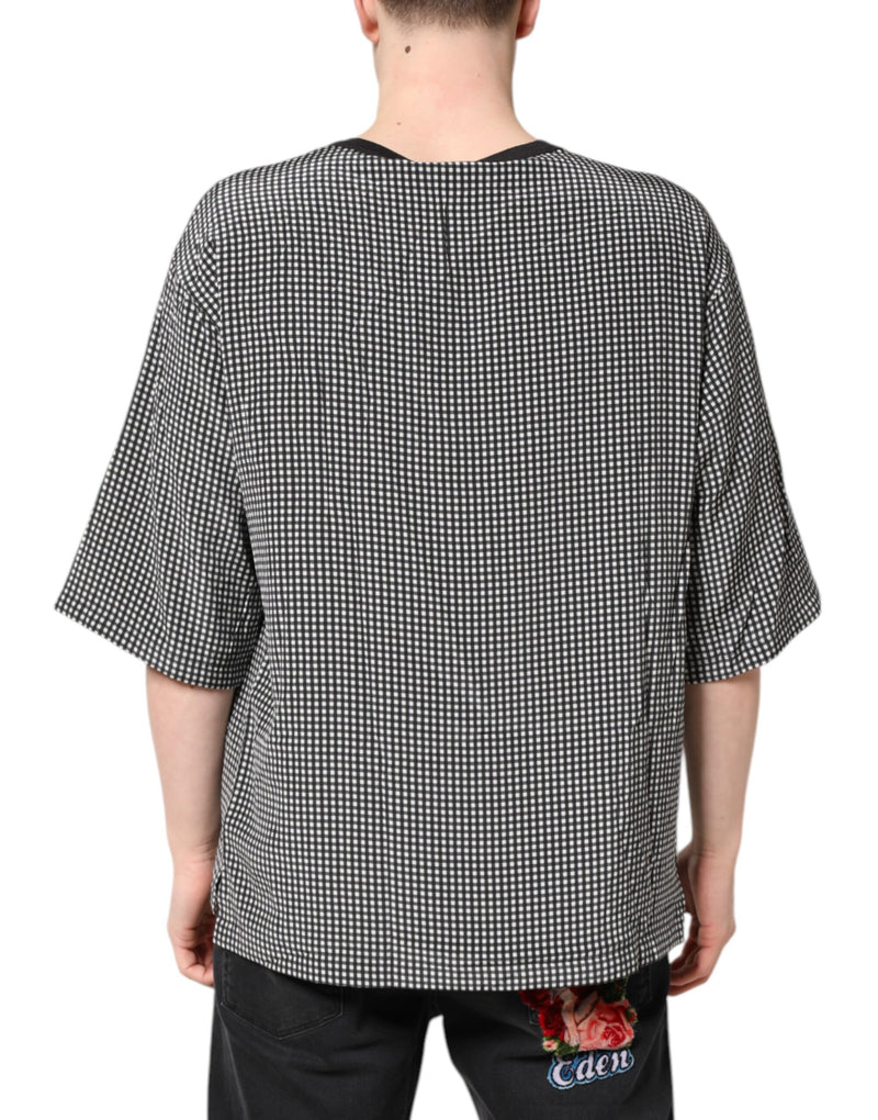 T-shirt a maniche corte nera con stampa grafica Dolce & Gabbana