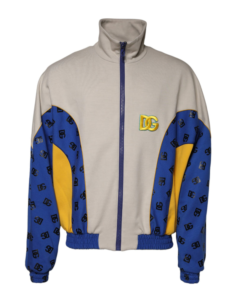 Jaqueta bomber multicolorida de poliéster com zíper integral Dolce & Gabbana