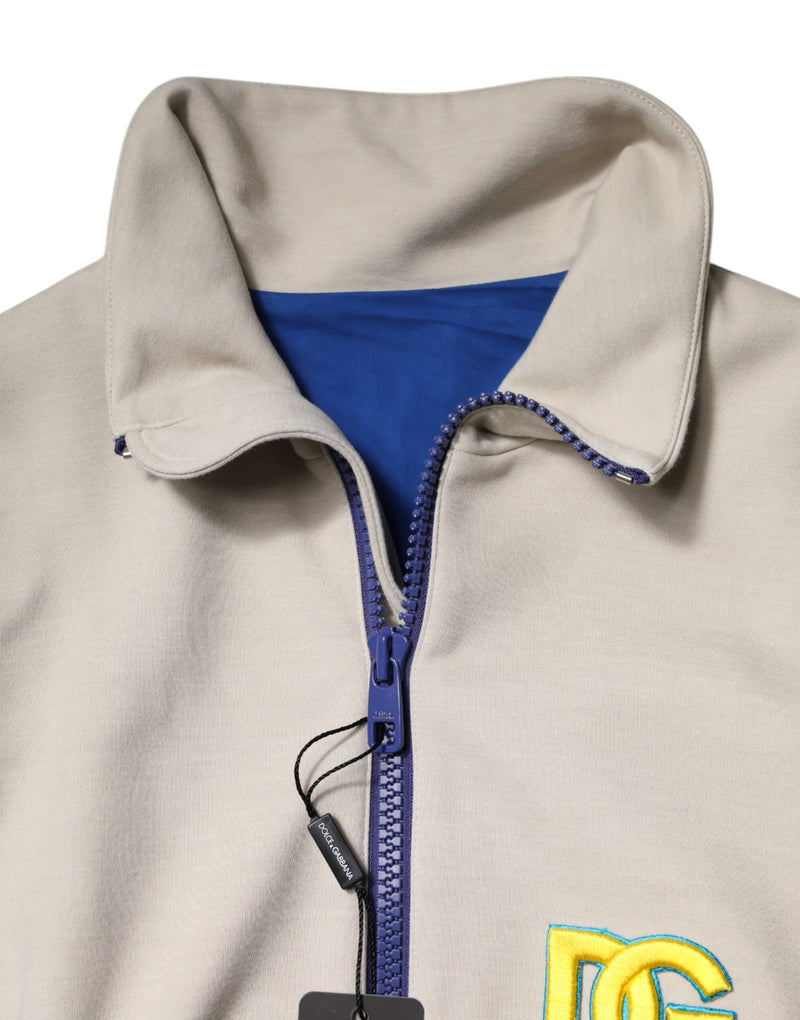 Jaqueta bomber multicolorida de poliéster com zíper integral Dolce & Gabbana
