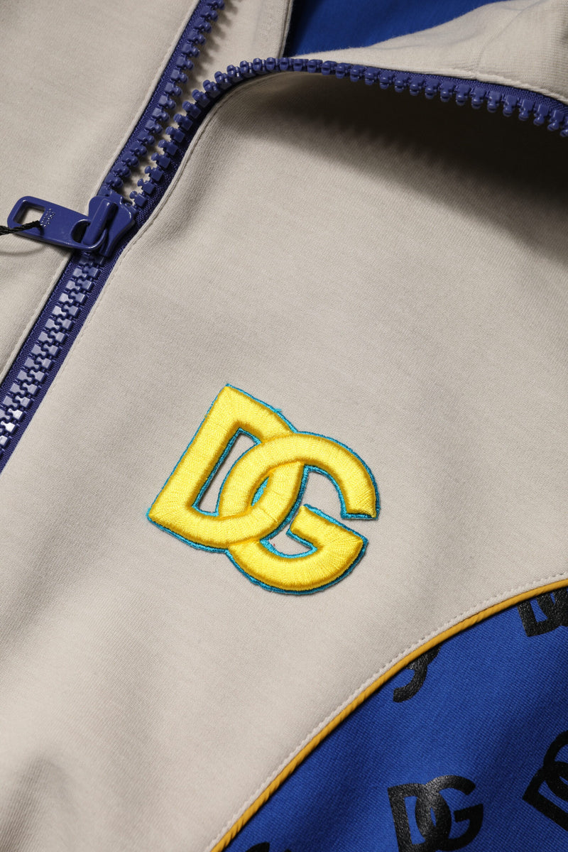 Jaqueta bomber multicolorida de poliéster com zíper integral Dolce & Gabbana