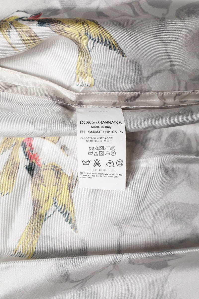 Camisa de seda multicolor estampada con botones de Dolce & Gabbana