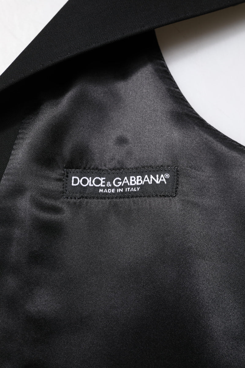 Colete formal de lã preto Dolce & Gabbana