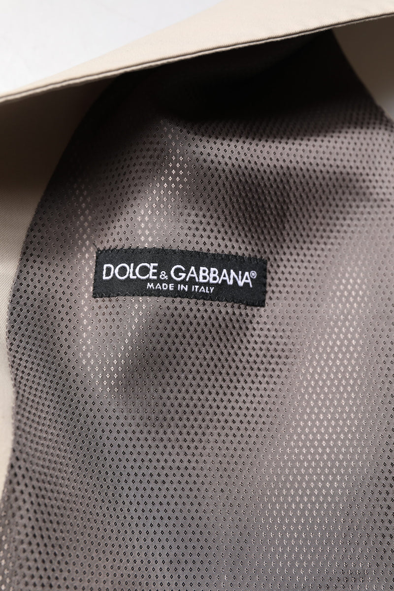 Dolce & Gabbana Gilet formale da uomo beige e grigio