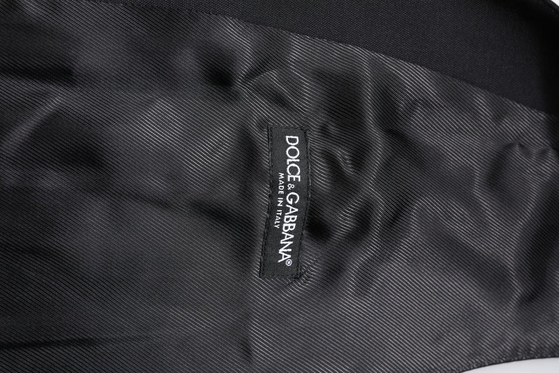 Colete formal de lã preto Dolce & Gabbana