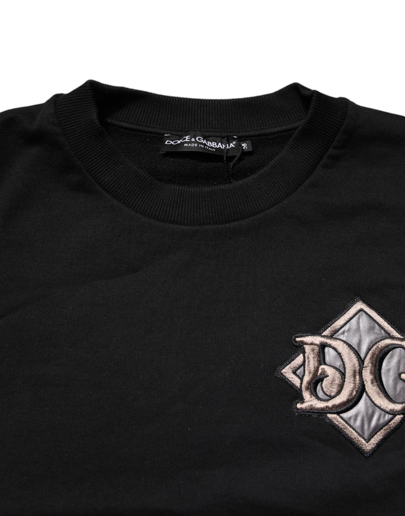 Sweat-shirt Dolce & Gabbana noir à broderie logo