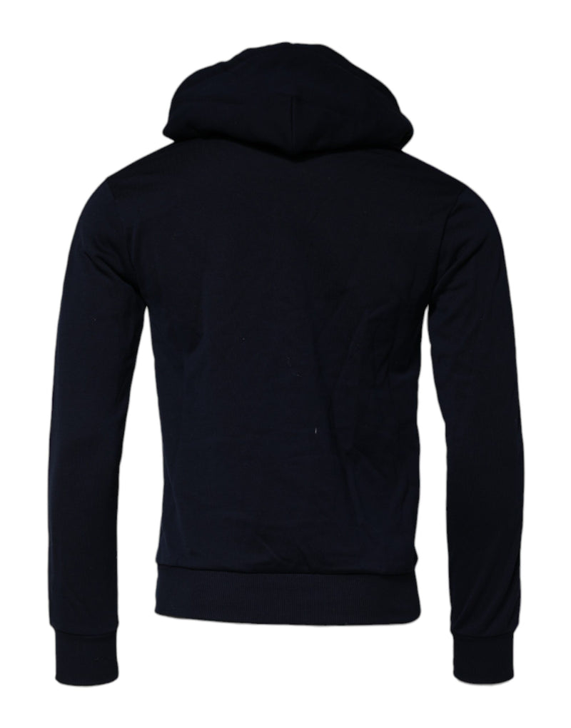 Sweat-shirt à capuche Dolce & Gabbana noir en coton avec couronne
