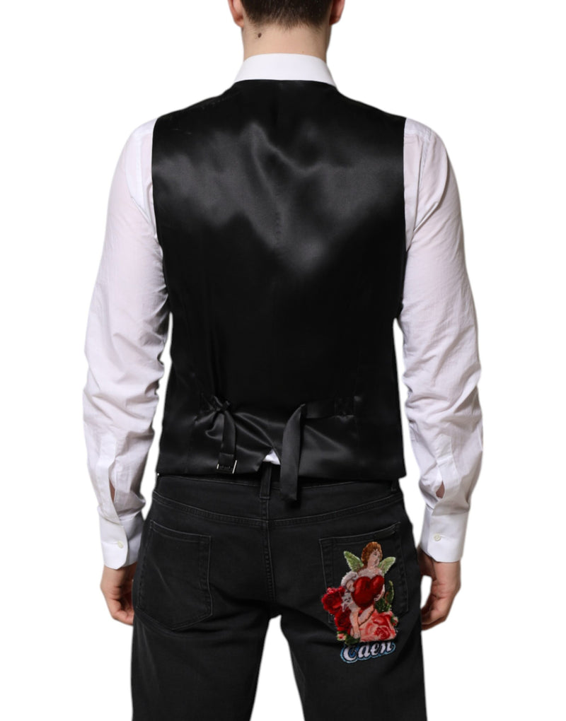 Chaleco formal Dolce & Gabbana verde de lana para hombre