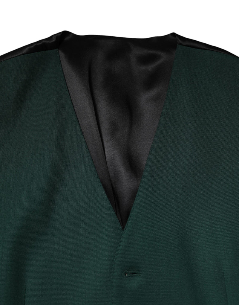 Chaleco formal Dolce & Gabbana verde de lana para hombre