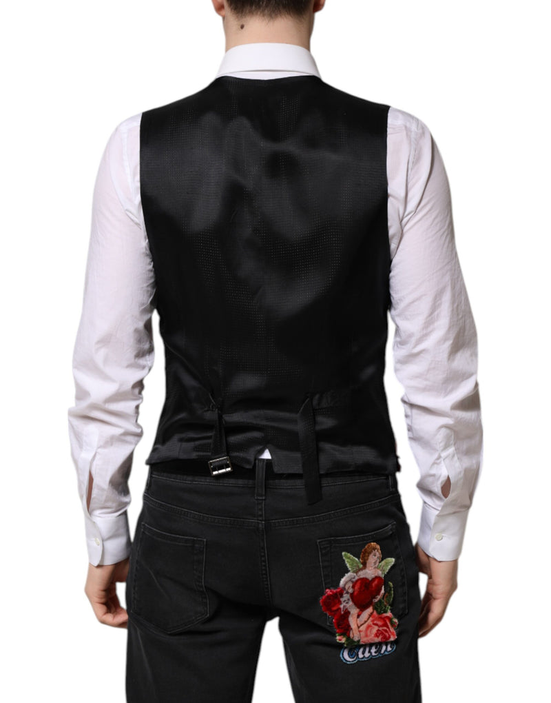 Chaleco formal de lentejuelas rojas para hombre de Dolce & Gabbana