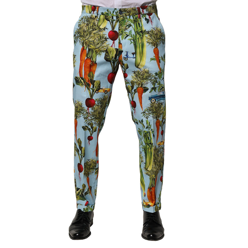 Pantalon fuselé multicolore en coton pour homme Dolce & Gabbana