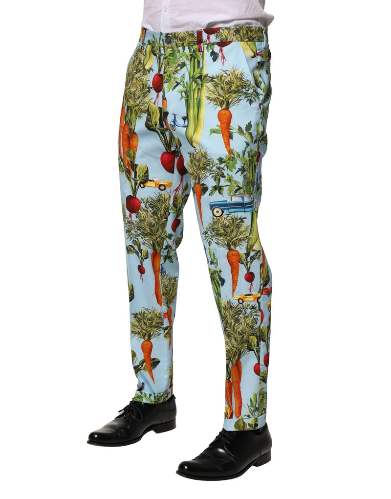 Pantalon fuselé multicolore en coton pour homme Dolce & Gabbana