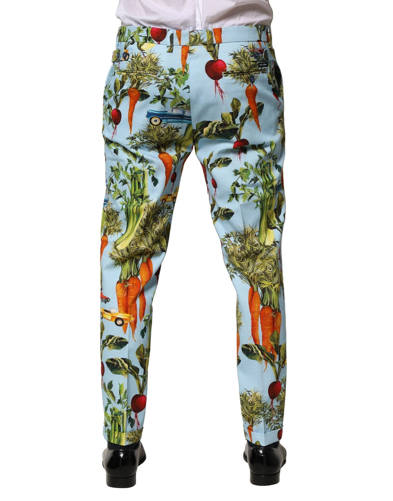 Pantalon fuselé multicolore en coton pour homme Dolce & Gabbana