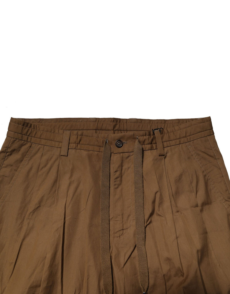 Pantalón chino de algodón marrón de tiro medio para hombre Dolce & Gabbana