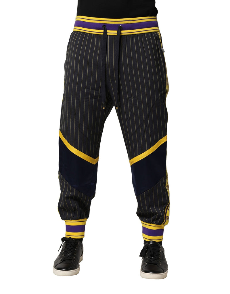 Pantalon de jogging en laine à rayures multicolores Dolce & Gabbana