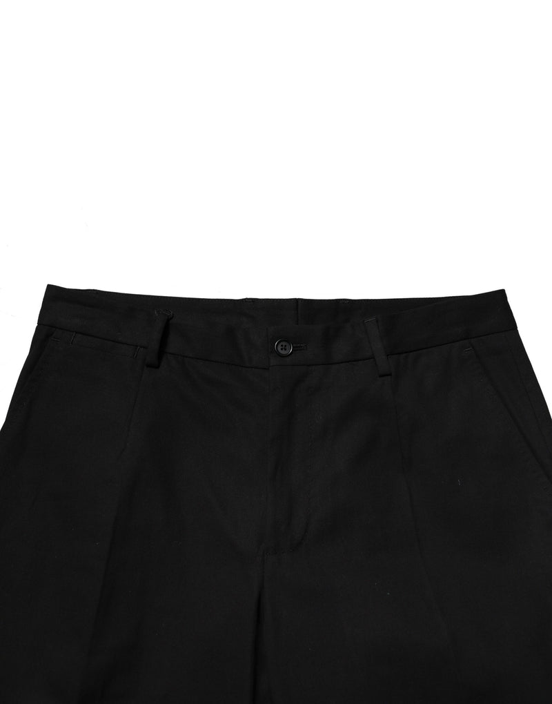 Pantalón cargo de vestir de algodón negro para hombre Dolce & Gabbana