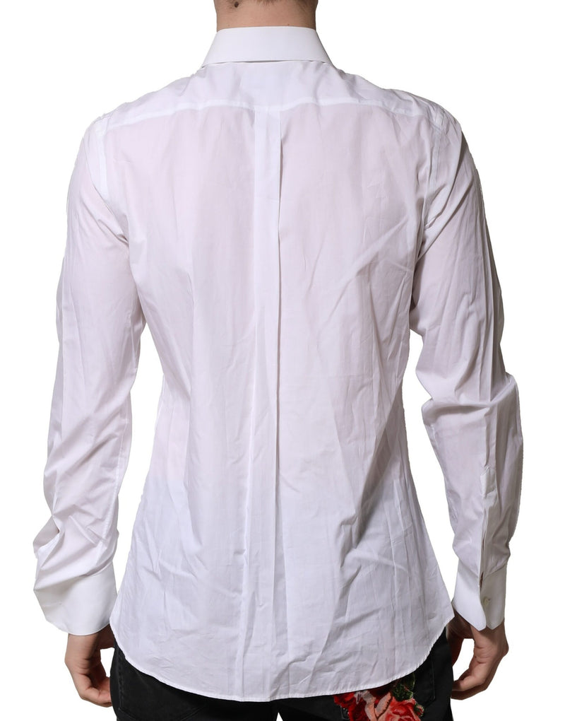 Camisa formal masculina de mangas compridas branca MARTINI Dolce & Gabbana