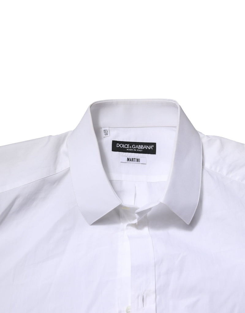 Camisa formal masculina de mangas compridas branca MARTINI Dolce & Gabbana