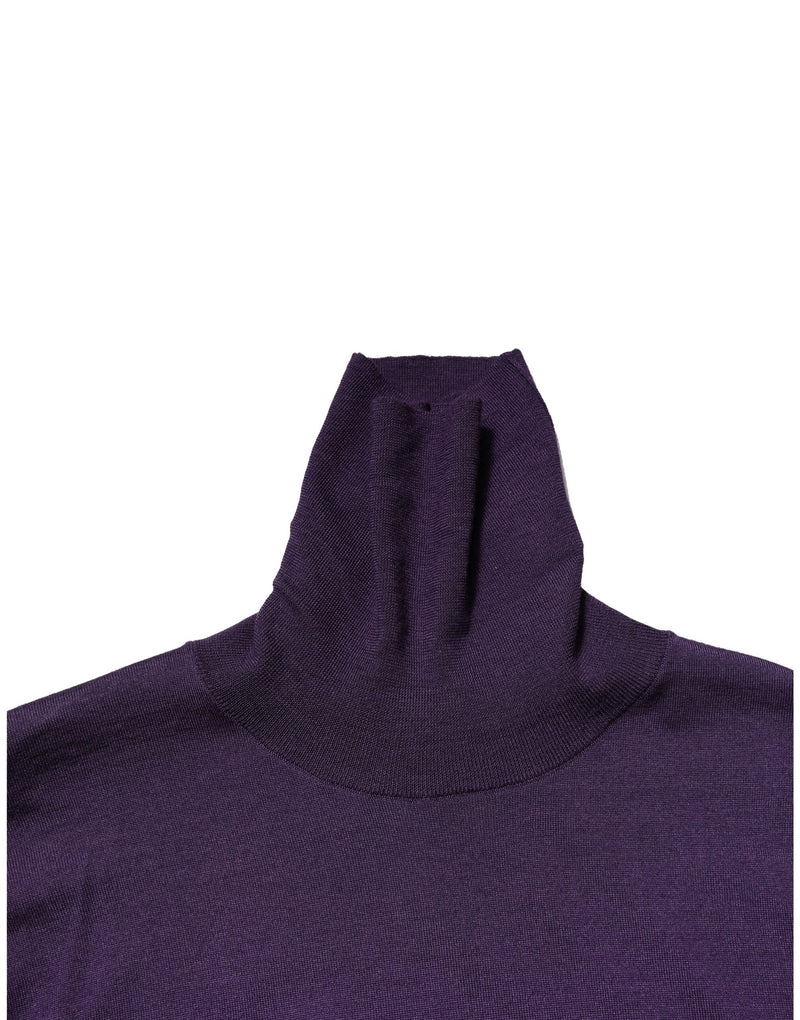 Pull en cachemire violet à col roulé Dolce & Gabbana