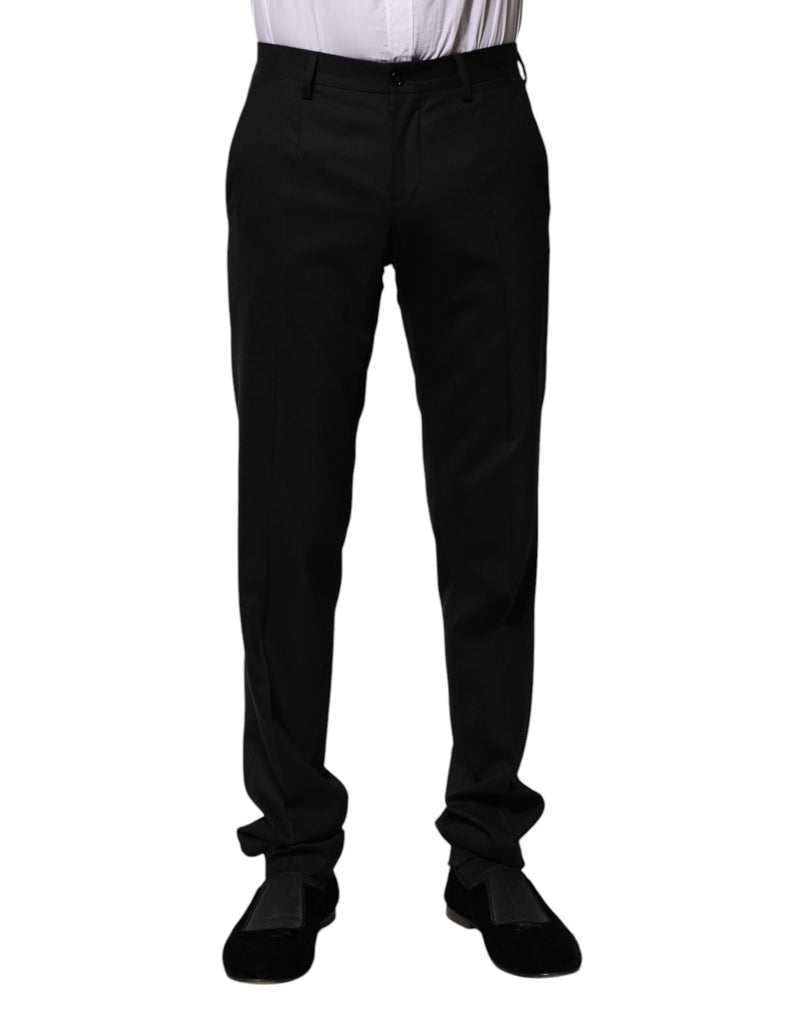 Calça social de lã preta Dolce & Gabbana