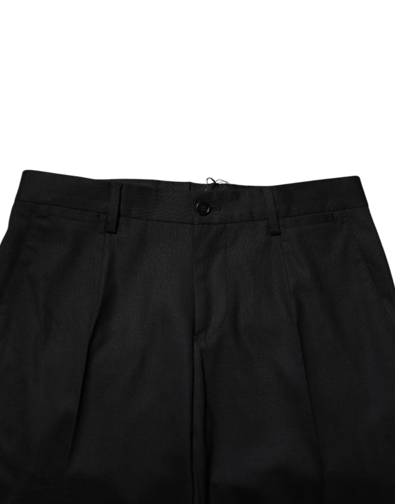 Calça social de lã preta Dolce & Gabbana